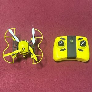 Yellow Mini Drone with Controller - Syma/Unknown Logo